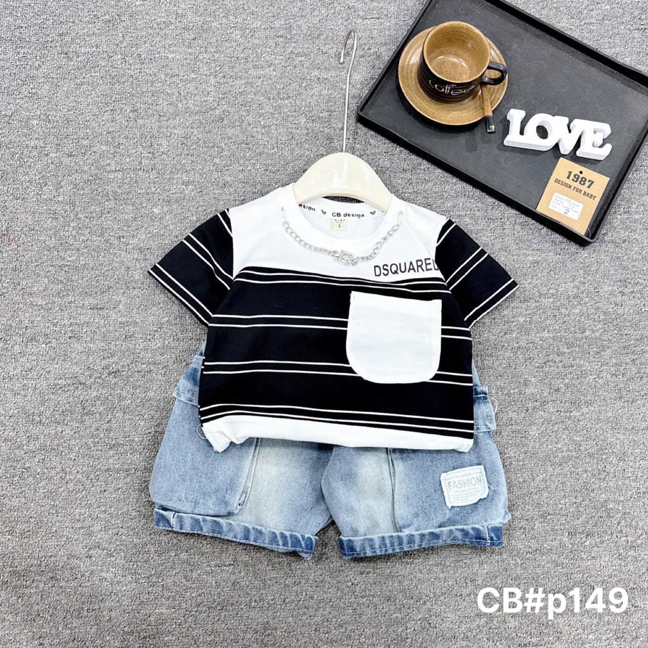 [🆕🇻🇳]  Xưởng Sản Xuất – Giá Tận Gốc – Thời Trang Trẻ Em 🧑‍🧒❤️️👶⭐️ P149
chào buôn các shop set bộ bò trAi 3 chi tiết áo cotton tàu phối kẻ , có túi ngực in lưng sang xịn, mix cùng quần bò túi hộp giặt mềm , loại 1 dày đẹp , shares-0✔️ , likes-2❤️️ , date-2025-02-22 18:09:25🇻🇳🇻🇳🇻🇳📰🆕