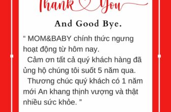 [🆕🇻🇳]  Quần Áo Trẻ Em Hàn Quốc Mom & Baby 🧑‍🧒❤️️👶⭐️ 𝗧𝗵𝗮𝗻𝗸 𝗬𝗼𝘂 and 𝗚𝗼𝗼𝗱 𝗕𝘆𝗲!
Mom&Baby chính thức ngưng bán hàng từ hôm nay. Trong suốt 5 năm hoạt động với thật nhiều cảm xúc vui, buồn… Cảm ơn tất cả quý khá , shares-0✔️ , likes-22❤️️ , date-2025-01-24 17:20:42🇻🇳🇻🇳🇻🇳📰🆕