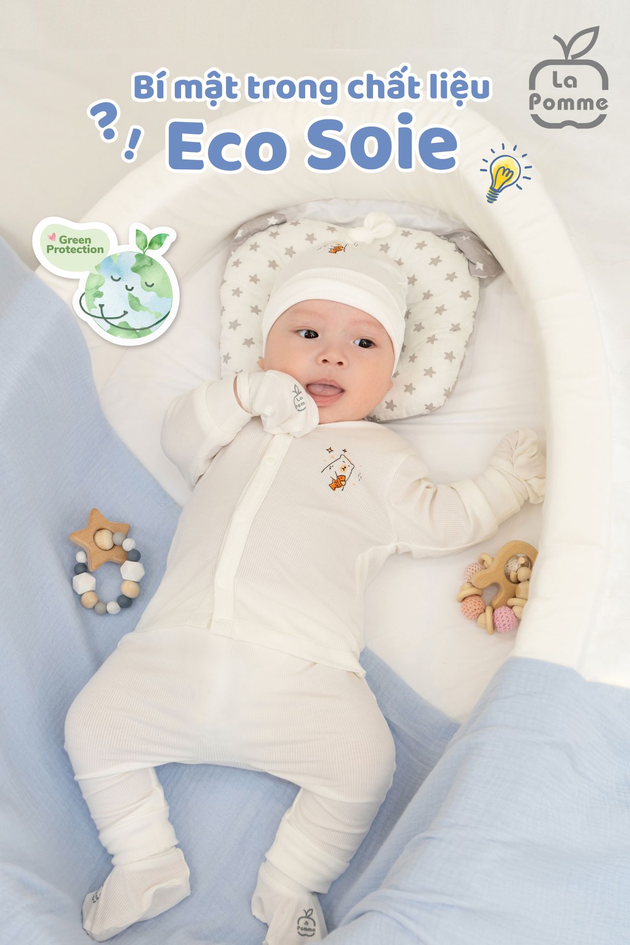 [🆕🇻🇳] La pomme Hà Nội- Thời trang trẻ em cao cấp tại Hà Nội 🧑‍🧒❤️️👶⭐️ Eco Soie được dệt từ sợi vải sạch của gỗ cây bạch đàn Úc, “xuất thân” này cho Eco Soie sự an toàn, không gây kích ứng da, kể cả làn da nhạy cảm nhất. Lượng , shares-0✔️ , likes-0❤️️ , date-2024-03-12 02:49:05🇻🇳🇻🇳🇻🇳📰🆕