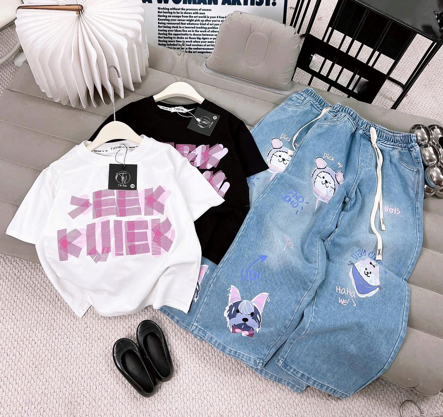 [🆕🇻🇳] Quỳnh Kid – QUẦN ÁO – GIẦY DÉP – PHỤ KIỆN MẸ VÀ BÉ < 38kg – 45kg 🧑‍🧒❤️️👶⭐️ Set jean siu cute hoạ tiết ưng lắm ạ
Áo ctton + Quần jean xuông mềm đẹp
Đi học, đi chơi mặc tết bao xinh
Size :25-50kgShopee :
, shares-0✔️ , likes-0❤️️ , date-2024-12-06 16:58:56🇻🇳🇻🇳🇻🇳📰🆕