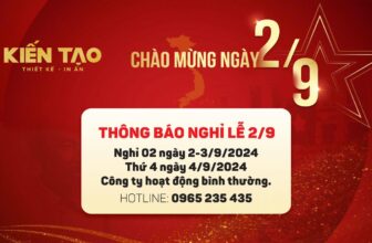 [🆕🇻🇳] In Nhanh Đà Nẵng – Công ty Kiến Tạo chuyên thiết kế và in nhanh với giá rẻ 🎨 Top1Designs ✨  THÔNG BÁO LỊCH NGHỈ LỄ QUỐC KHÁNH 02/09 Công ty trân trọng thông báo đến Quý đối tác, Quý khách hàng lịch nghỉ lễ 02/09 như sau:
Thời gian nghỉ: Thứ 2, ng , shares-0✔️ , likes-4❤️️ , date-2024-08-27 17:24:59🇻🇳🇻🇳🇻🇳📰🆕