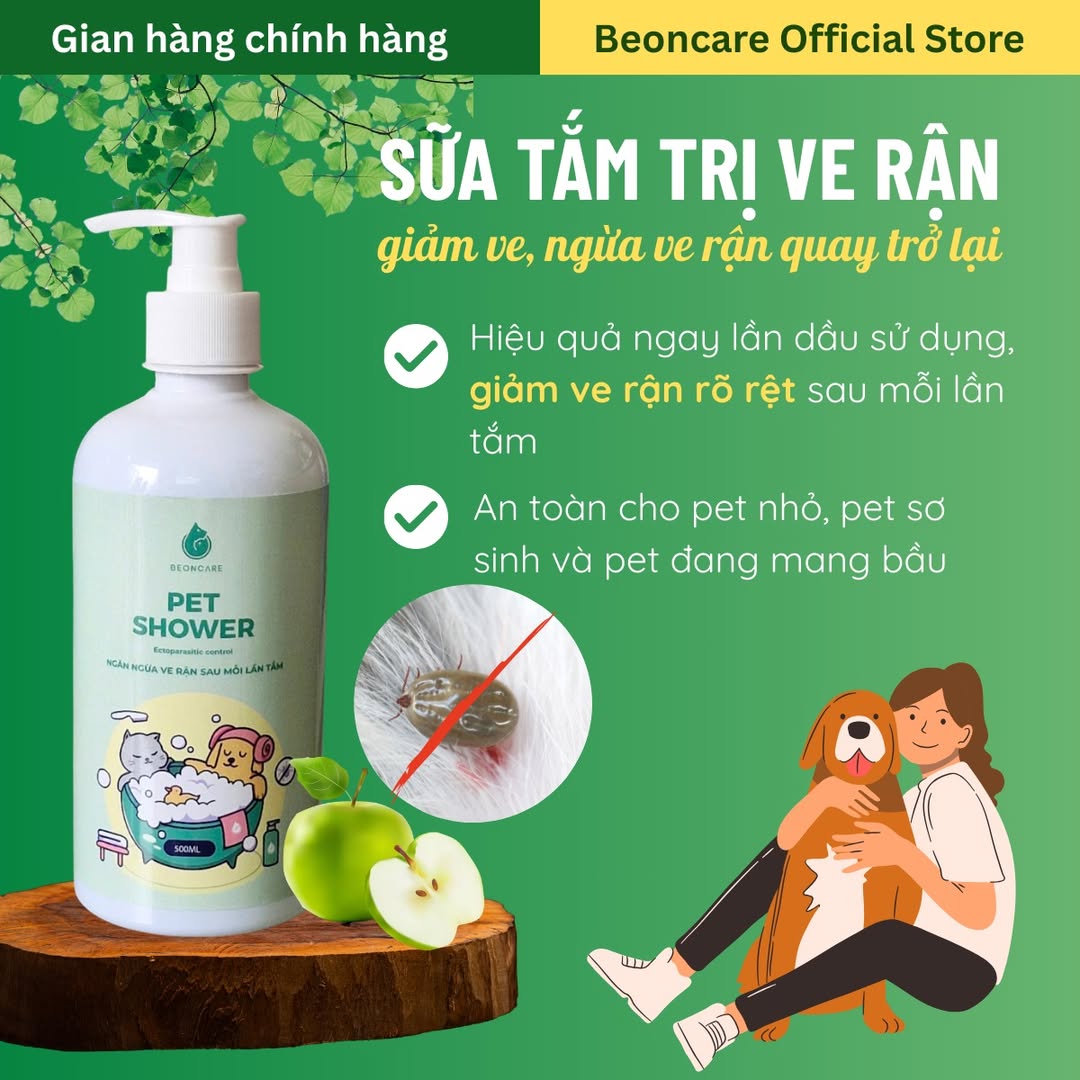 [🆕🇻🇳] Beoncare Pet 🐶🦜 Top1Pets 🐱🐠 Mùa hè pet cưng dễ bị ve rận, bọ ngứa, vì thế các sen nhớ sắm cho các bé yêu nhà mình chai sữa tắm này nhé.Thành phần an toàn, hương táo thơm mát, dưỡng  , shares-0✔️ , likes-1❤️️ , date-2025-06-03 21:05:25🐶🐱🇻🇳🇻🇳🇻🇳📰🆕