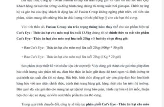 [🆕🇻🇳] Thú Cưng SG – All For Your Pet 🐶🦜 Top1Pets 🐱🐠 Có những thứ ra đi sẽ gây thương nhớ dài lâu nhưng quy luật của thị trường khó có thể tránh khỏi
Cat’Eye 13.5kg sẽ không còn trên thị trường trong thời gia , shares-0✔️ , likes-0❤️️ , date-2025-07-10 00:12:28🐶🐱🇻🇳🇻🇳🇻🇳📰🆕