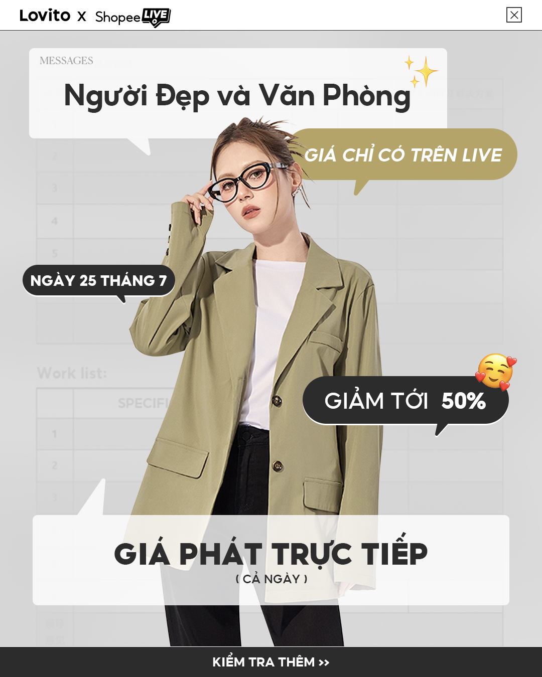 [🆕🇻🇳] Lovito Vietnam – Quần áo thiết kế 👕 Top1Fashion 👗   NGÀY HỘI LIVESTREAM MEGA sắp diễn ra!BẢO ĐẢM GIÁ – Chỉ độc quyền trên Livestream vào ngày 25 Tháng 7:
Hãy nhanh tay để nhận giá ưu đãi sớm với mức giả , shares-0✔️ , likes-0❤️️ , date-2025-07-24 16:00:29🇻🇳🇻🇳🇻🇳📰🆕
