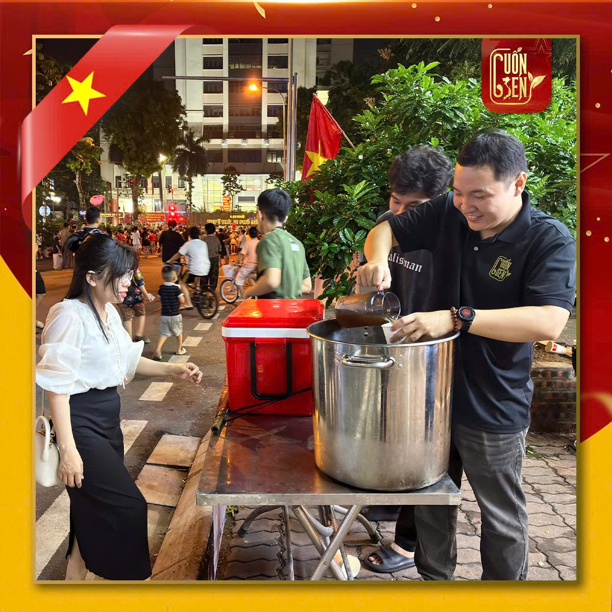 [🆕🇻🇳] Cuốn Sen – Bánh Tráng Cuốn Thịt Heo – Bánh tráng cuốn Thịt heo chuẩn Đà Nẵng – Lẩu riêu cua bắp bò – Lẩu gà lá é – Lẩu cá Tầm  [🆕Top1Vietnam🇻🇳] 🍔 Top1Food  🍜  Dành trọn tâm tình cùng Cuốn Sen 

 Sau buổi tập diễu binh đầy tự hào ngày hôm qua, Cuốn Sen gửi trọn tình cảm đến bà con nhân dân bằng những ly nước Đỗ M , shares-2✔️ , likes-16❤️️ , date-2025-08-28 20:37:14🇻🇳🇻🇳🇻🇳📰🆕