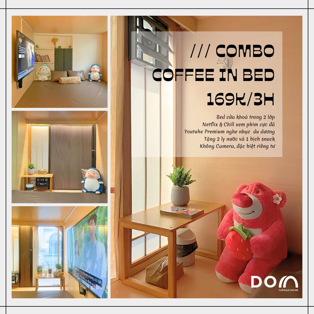 [☕️🇻🇳] D.O.M- Coffee Capsule 🥤 Top1Coffee ☕️ Tháng cô hồn cần phải chú ý điều sau:
DOM IN BED 169K 3 GIỜ chill nghỉ ngơi riêng tư.
—————————
Trải nghiệm , shares-3✔️ , likes-6❤️️ , date-2025-08-24 02:12:33🇻🇳🇻🇳🇻🇳📰🆕