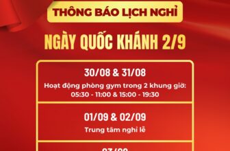 [🆕🇻🇳] City Fitness & Yoga Center – Đông Anh – Dịch vụ thể dục thể thao: Gym – Boxing – Yoga – Aerobics – Zumba 🧘 Top1Yoga 🤸🏻‍♀️  THÔNG BÁO LỊCH NGHỈ LỄ QUỐC KHÁNH 2/9Trung tâm City Fitness & Yoga xin thông báo lịch nghỉ lễ như sau:
Ngày 30/08 & 31/08: Chỉ hoạt động phòng Gym tr , shares-0✔️ , likes-0❤️️ , date-2025-08-26 03:28:59🇻🇳🇻🇳🇻🇳📰🆕