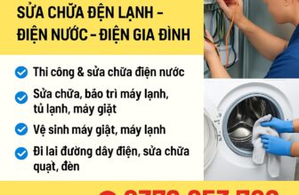 [🆕🇻🇳] Top1Vietnam ♥️️  AN PHÚC – SỬA CHỮA ĐIỆN LẠNH – ĐIỆN NƯỚC – ĐIỆN GIA ĐÌNHNội dung
Máy lạnh không mát? Nước rò rỉ? Đường dây điện chập chờn? Máy giặt bẩn, có mùi khó chị , shares-1✔️ , likes-10❤️️ , date-2025-08-28 17:11:32🇻🇳🇻🇳🇻🇳📰🆕