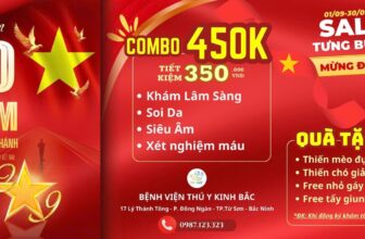 [🆕🇻🇳] Bệnh viện thú y Kinh Bắc Từ Sơn 🐶🦜 Top1Pets 🐱🐠  MỪNG ĐẠI LỄ – KỶ NIỆM 80 NĂM QUỐC KHÁNH 2/9
BỆNH VIỆN THÚ Y KINH BẮC tung ưu đãi CỰC HOT dành cho boss yêu!
COMBO KHÁM SỨC KHỎE TOÀN DIỆN CHỈ 450K
Tiế , shares-0✔️ , likes-393❤️️ , date-2025-08-27 23:12:21🐶🐱🇻🇳🇻🇳🇻🇳📰🆕