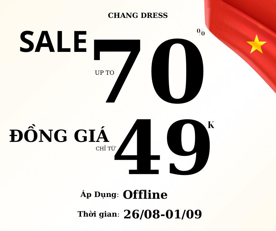 [🆕🇻🇳] Chang Dress.vn 👕 Top1Fashion 👗   𝐁𝐈𝐆 𝐒𝐀𝐋𝐄 𝐔𝐏 𝐓𝐎 𝟕𝟎% – Đ𝐎̂̀𝐍𝐆 𝐆𝐈𝐀́ 𝐂𝐇𝐈̉ 𝐓𝐔̛̀ 𝟒𝟗𝐤
Chính thức SALE LỄ 2/9. Đây là một trong những mùa  𝐒𝐀𝐋𝐄 lớn nhất năm chính thức đã được diễn ra. Nàng đã s , shares-7✔️ , likes-19❤️️ , date-2025-08-28 02:50:05🇻🇳🇻🇳🇻🇳📰🆕