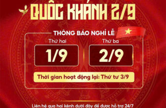 [🧸️🇻🇳] Thế Giới Xe Cho Bé – BabyPlaza 🎈Top1Toys🧸️  THÔNG BÁO NGHỈ LỄ QUỐC KHÁNH 2/9Kính gửi: Quý khách hàng, đối tác Sỉ & LẻNhân dịp kỷ niệm Quốc khánh 2/9, công ty chúng tôi xin thông báo lịch nghỉ lễ  , shares-1✔️ , likes-0❤️️ , date-2025-08-30 20:59:09🇻🇳🇻🇳🇻🇳📰🆕