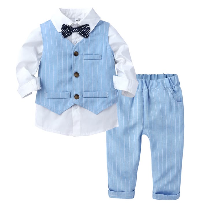 [🆕🇻🇳]  Shop Thời Trang Trẻ Em Cute 🧑‍🧒❤️️👶⭐️ Set vest gile màu xanh kẻ phối sơ mi trắng cài nơ siêu bảnh bao cho bé trai mặc đi dự tiệc, mặc chụp hình.
 , shares-0✔️ , likes-0❤️️ , date-2025-09-06 15:31:26🇻🇳🇻🇳🇻🇳📰🆕
