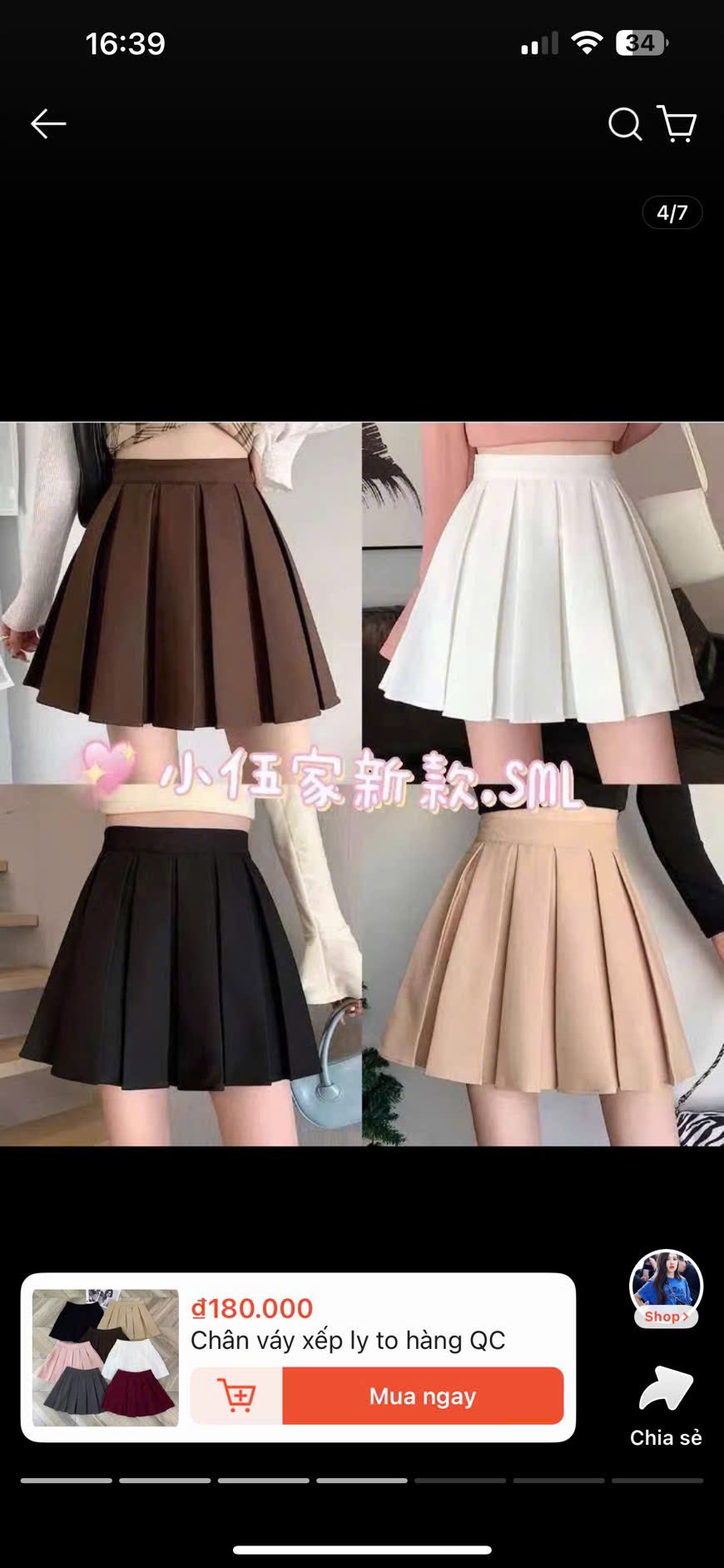 [🆕🇻🇳] CHÂU NGÂN shop 👕 Top1Fashion 👗  chân váy đẹp lắm lun dày cui #59k
nâu: s- m- l- xl
đen: s- m- l
kem: s- m- l
trắng: s- m
, shares-0✔️ , likes-48❤️️ , date-2025-09-07 15:53:09🇻🇳🇻🇳🇻🇳📰🆕