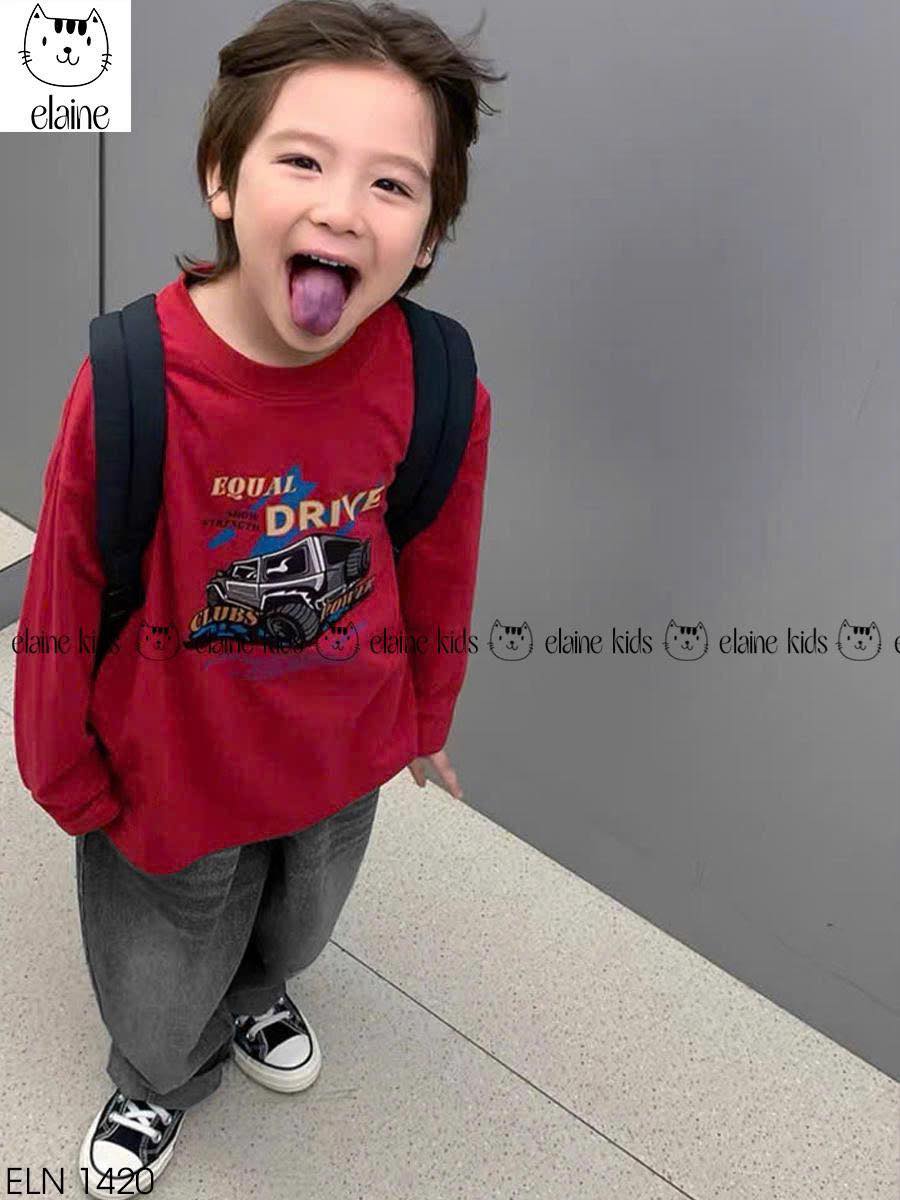 [🆕🇻🇳] Elainekid – Chuyên sản xuất và phân phối thời trang trẻ em hãng Elaine 🧑‍🧒❤️️👶⭐️ ELN1420 – HÀNG SẴN KHO
Áo phông tay dài màu đỏ với hình in Oto Equal Driver nổi bật, giúp bé tự tin thể hiện phong cách.
Quần jeans đen mài mặc thoải mái,  , shares-0✔️ , likes-0❤️️ , date-2025-09-07 20:02:41🇻🇳🇻🇳🇻🇳📰🆕