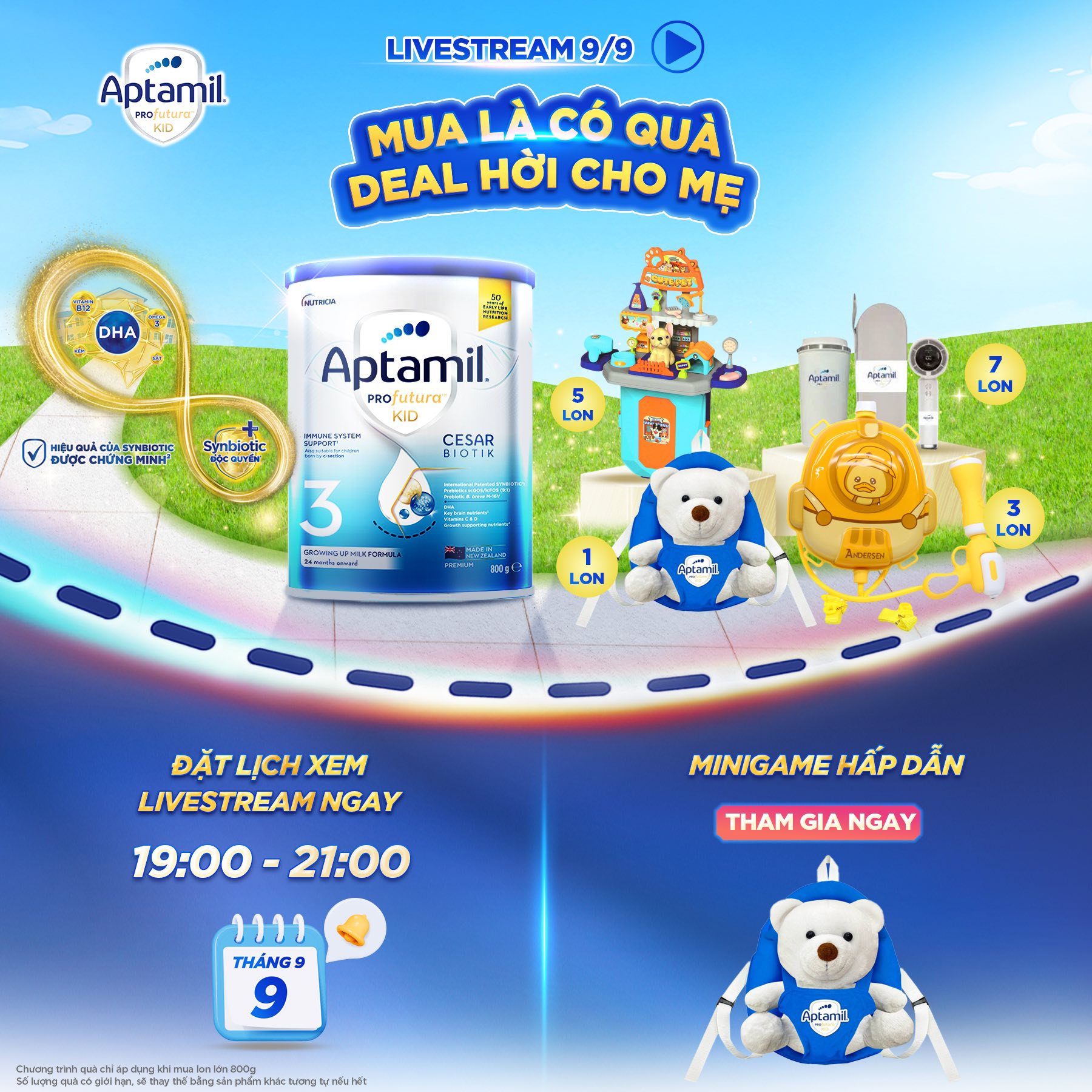 [🆕🇻🇳]  Shop Mẹ Gơ – Thế Giới Ăn Dặm 2 🧑‍🧒❤️️👶⭐️ Trẻ sinh mổ dễ ốm khi thời tiết thay đổi?
Đừng lo vì đã có Aptamil New Zealand 3 (Aptamil KID) đồng hành cùng mẹ với hệ công thức độc đóa:
Synbiotic độc  , shares-0✔️ , likes-0❤️️ , date-2025-09-09 22:51:35🇻🇳🇻🇳🇻🇳📰🆕