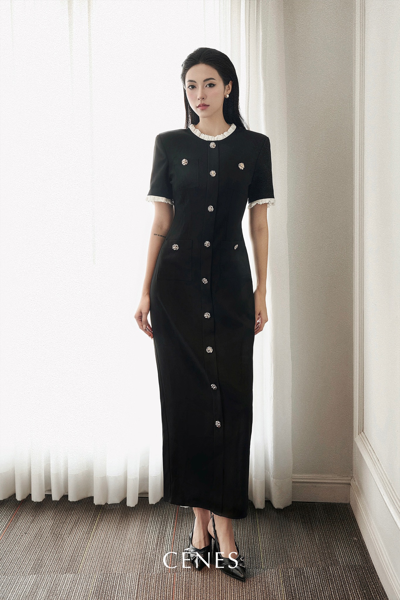 [🆕🇻🇳] CÉNES – LET THE QUINTESSENCE EMBRACES AROUND YOU 👕 Top1Fashion 👗  𝐌𝐬. 𝐊𝐡𝐚𝐧𝐡 𝐇𝐮𝐲𝐞𝐧 𝐬𝐡𝐢𝐧𝐢𝐧𝐠 𝐢𝐧 𝐒𝐭𝐫𝐮𝐜𝐭𝐮𝐫𝐞𝐝 𝐁𝐮𝐭𝐭𝐨𝐧-𝐃𝐨𝐰𝐧 𝐃𝐫𝐞𝐬𝐬Thiết kế khai thác sự đối lập giữa phom dáng sắc sảo và chất liệu mềm mại: cầu vai đứng, đường cắt , shares-2✔️ , likes-13❤️️ , date-2025-09-10 03:55:03🇻🇳🇻🇳🇻🇳📰🆕