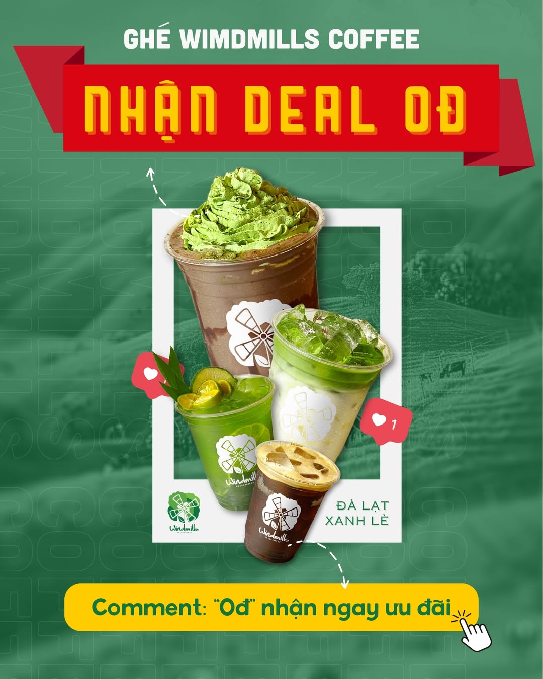 [☕️🇻🇳] Windmills Coffee Đà Lạt – Trà sữa Ly Chai 🥤 Top1Coffee ☕️ GHÉ 𝐖𝐈𝐍𝐃𝐌𝐈𝐋𝐋𝐒 – NHẬN 𝐃𝐄𝐀𝐋 𝟎ĐĐể lại bình luận “0Đ” -> nhận ngay chiếc deal 0Đ siêu hot của nhà Windmills Coffee!!!Áp dụng cho , shares-3✔️ , likes-41❤️️ , date-2025-09-10 21:31:16🇻🇳🇻🇳🇻🇳📰🆕