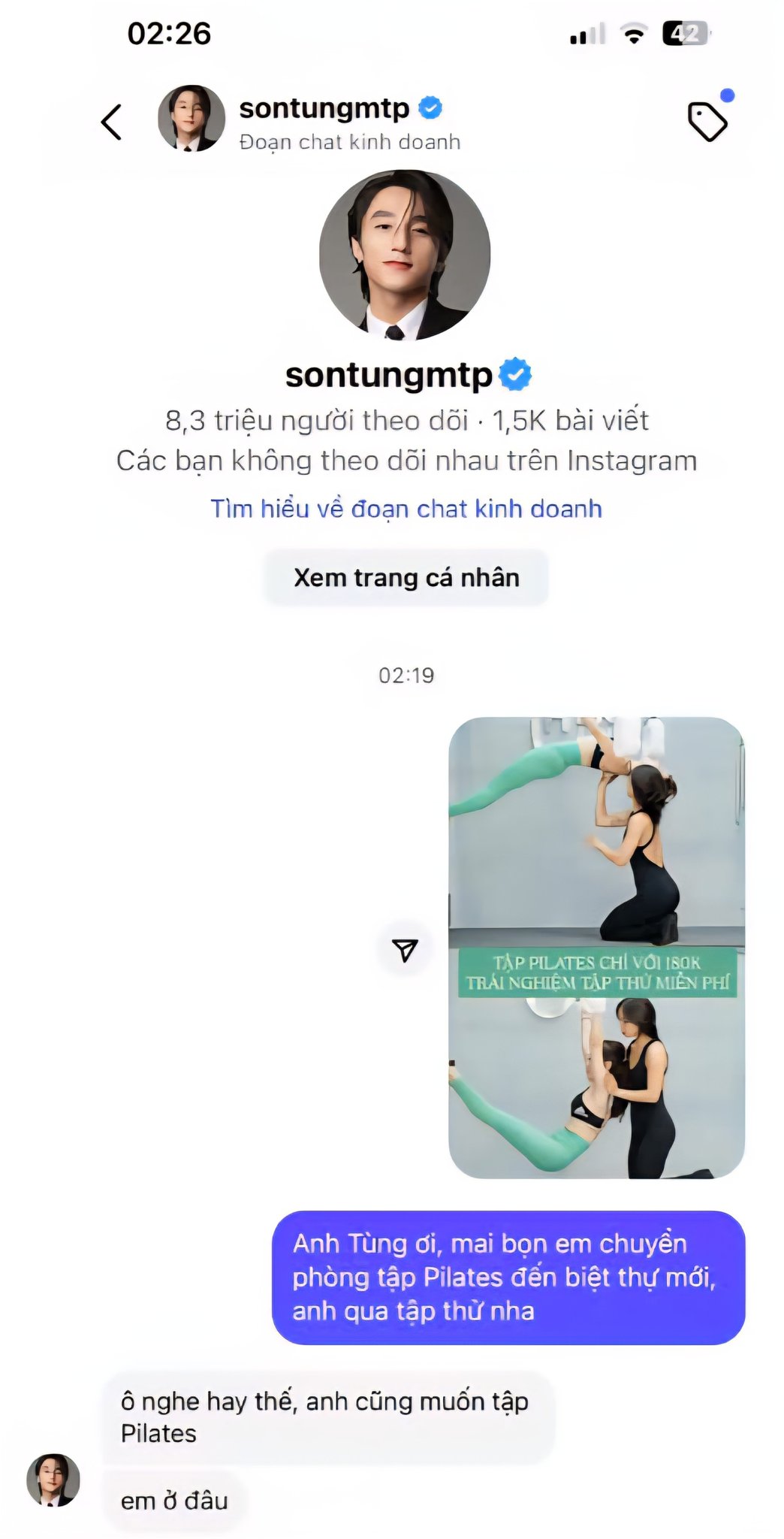[🆕🇻🇳] Heros Fitness & Yoga Center 🧘 Top1Yoga 🤸🏻‍♀️ SƠN TÙNG MTP 
và công ty sẽ đến số 6 Đội Nhân tập Pilates vào ngày mai, còn bạn thì sao? 

#HerosFitness #herospilates #sontungmtp #j4f 
———–
“Anyon , shares-0✔️ , likes-13❤️️ , date-2025-09-13 02:02:06🇻🇳🇻🇳🇻🇳📰🆕