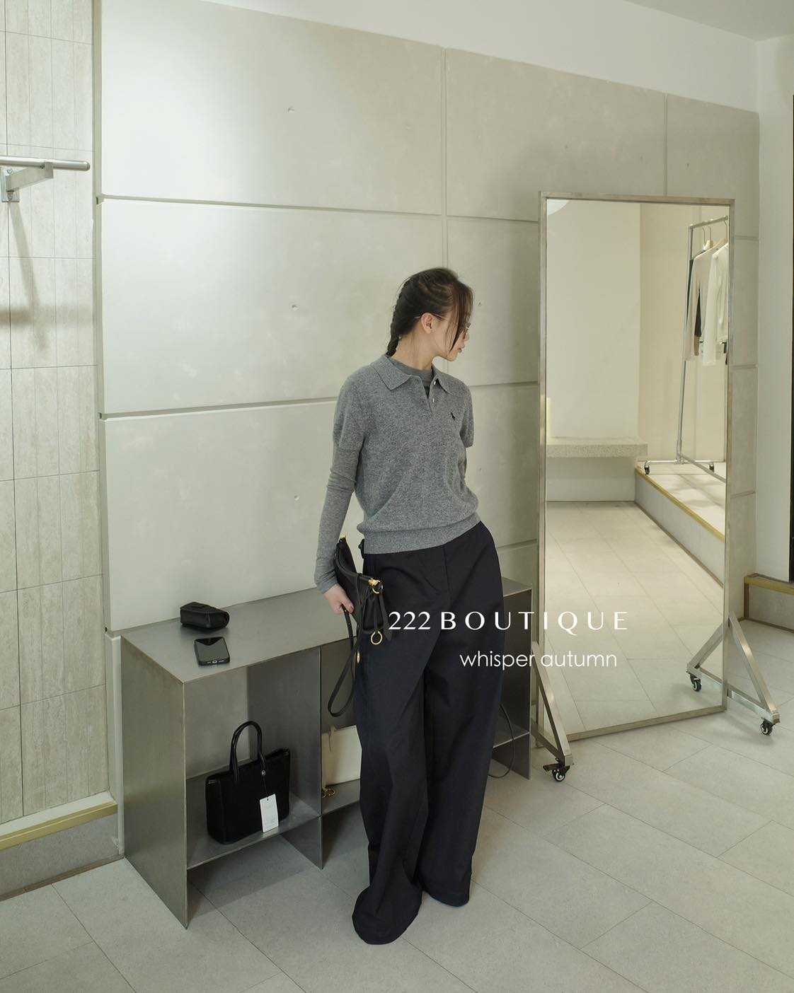 [🆕🇻🇳] 222 Boutique – Cửa hàng quần áo nữ 👕 Top1Fashion 👗  𝐖𝐇𝐈𝐒𝐏𝐄𝐑 𝐀𝐔𝐓𝐔𝐌𝐍 – 𝐆𝐑𝐄𝐘 𝐏𝐎𝐋𝐎 𝐒𝐄𝐓Sự kết hợp cân bằng giữa polo len tay ngắn layering cùng quần suông tối màu – một set nhẹ nhàng nhưng giữ được sự chỉnh chu , shares-0✔️ , likes-7❤️️ , date-2025-09-15 04:30:50🇻🇳🇻🇳🇻🇳📰🆕