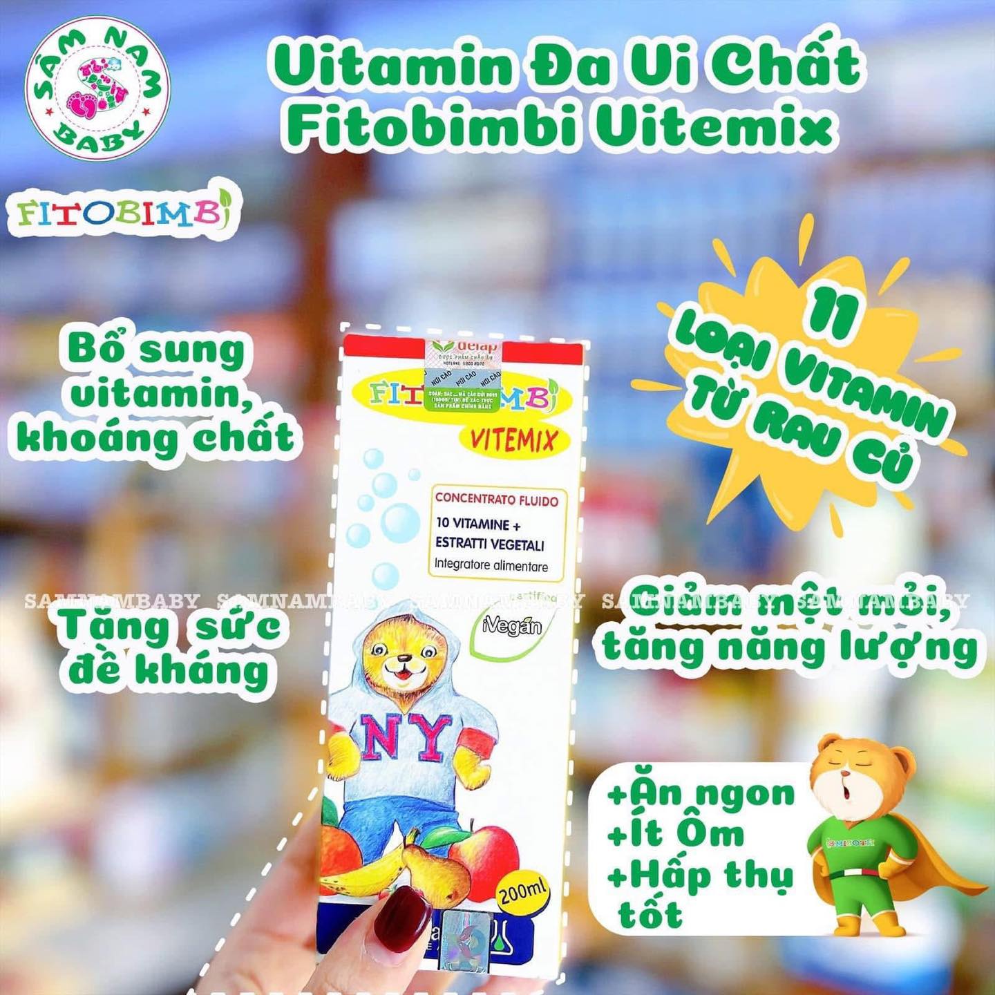 [🆕🇻🇳]  Sâm Nam Baby – Hệ Thống Mẹ Bầu và Em Bé Sâm Nam Baby thành lập năm 2013 🧑‍🧒❤️️👶⭐️ 𝐕𝐈𝐓𝐀𝐌𝐈𝐍 𝐓𝐎̂̉𝐍𝐆 𝐇𝐎̛̣𝐏 𝐅𝐈𝐓𝐎𝐁𝐈𝐌𝐁𝐈 𝐕𝐈𝐓𝐄𝐌𝐈𝐗Bổ sung 11 loại VTM và dinh dưỡng thiết yếu, đảm bảo nhu cầu của trẻ
Hàng Nhập Khẩu Chính Hãng 100%
Bổ sung vit , shares-0✔️ , likes-3❤️️ , date-2025-09-14 22:42:30🇻🇳🇻🇳🇻🇳📰🆕
