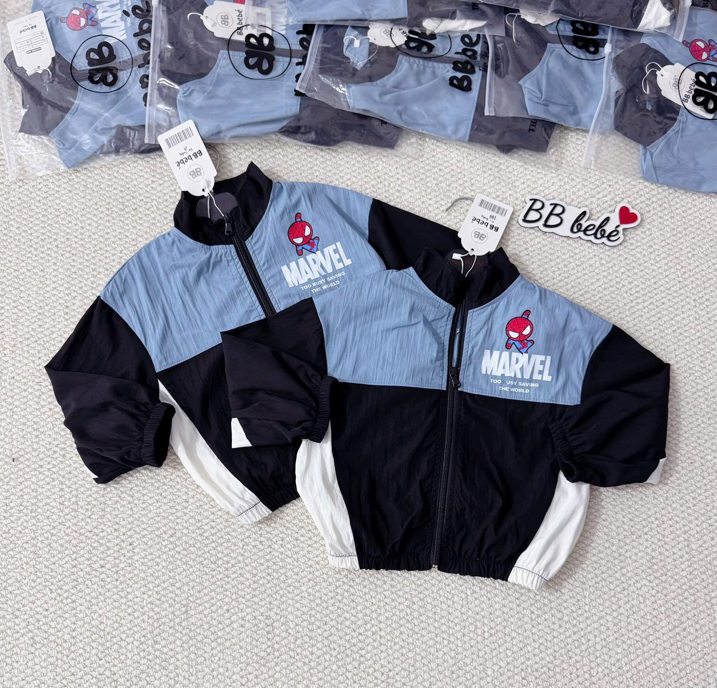 [🆕🇻🇳]  Thủy Thủy – Chuyên Quần Áo Trẻ Em Giá Rẻ 🧑‍🧒❤️️👶⭐️ Sáng sớm dậy thay mưa lạnh lạnh em lên luôn mẫu áo gió bé trai
Áo gió nhện Marvel xanh đen phối màu bé trai nào cũng sẽ thích thui nạ

Gió nhăn xinh mềm xị , shares-0✔️ , likes-1❤️️ , date-2025-09-20 18:34:41🇻🇳🇻🇳🇻🇳📰🆕