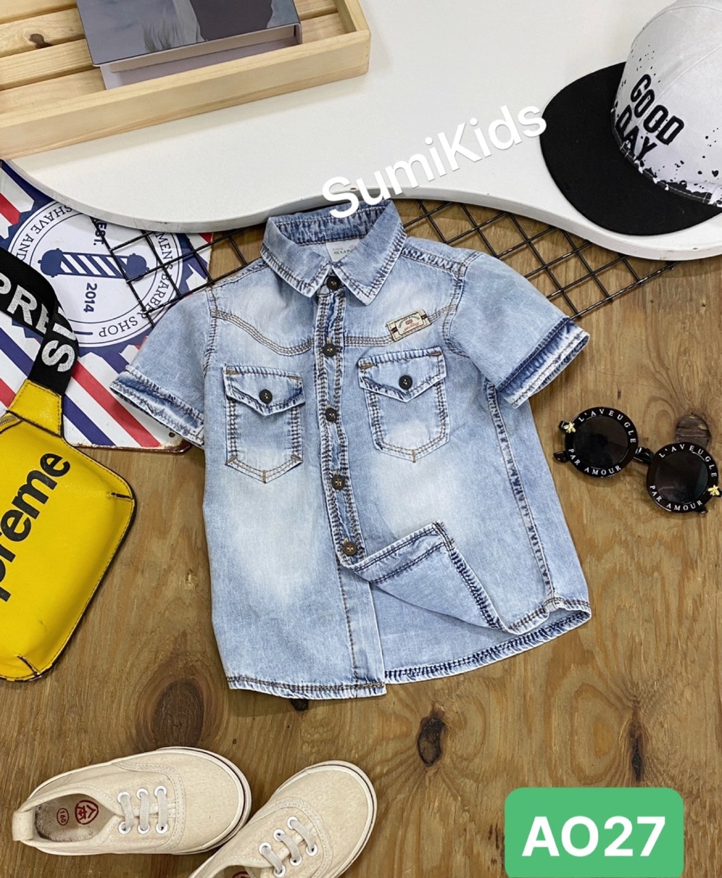 [🆕🇻🇳] Anna Shop quần Áo Đẹp Cho Các Bé 🧑‍🧒❤️️👶⭐️ Sumikids chào lô áo sơmi jeans phong cách cho bé trai ( AO27)
– Áo may bằng chất jeans cotton mềm mịn, thân trước rã đô chạy chỉ nổi đính logo, 2 túi đắp t , shares-0✔️ , likes-1❤️️ , date-2022-12-21 19:33:16🇻🇳🇻🇳🇻🇳📰🆕