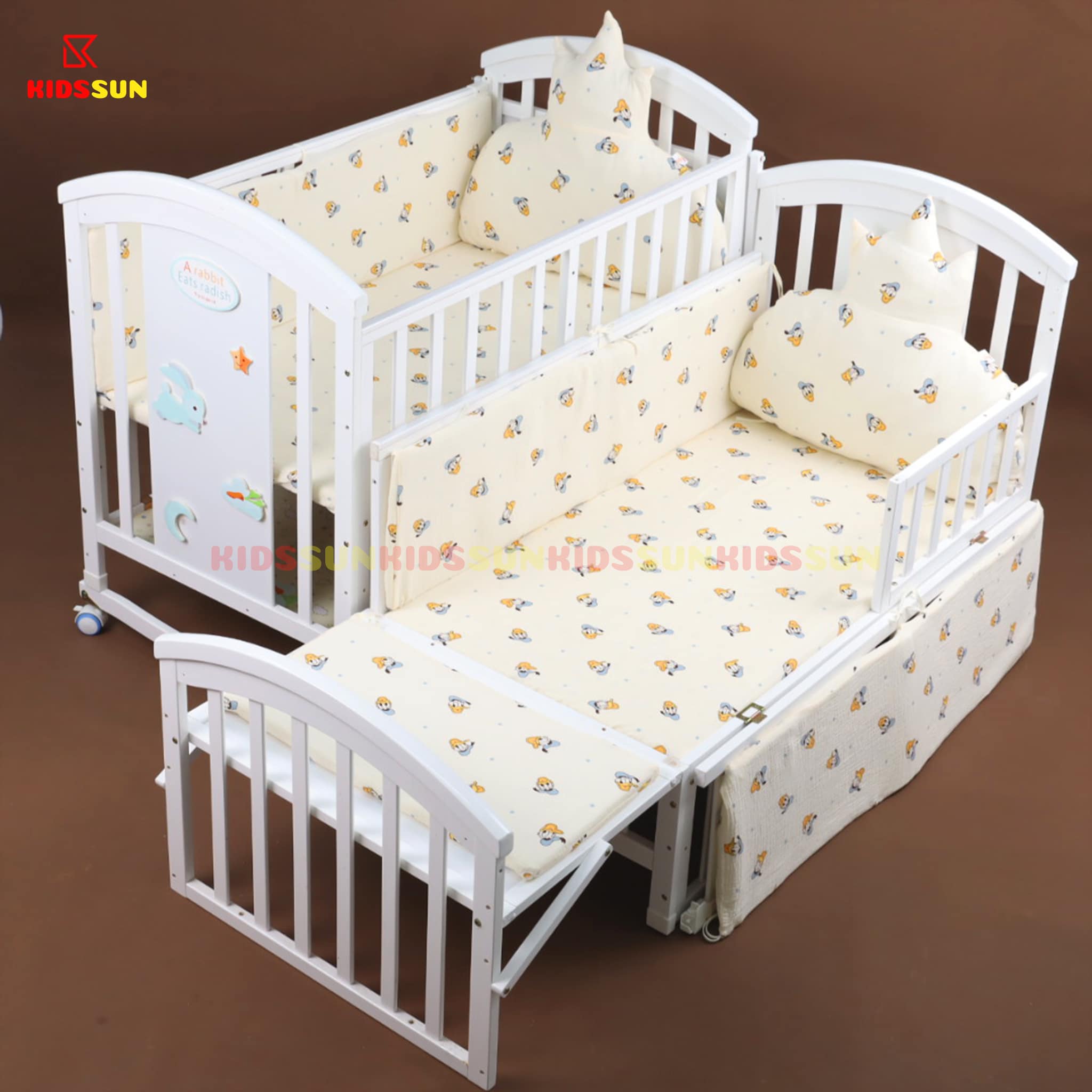 [🆕🇻🇳]  Kidssun.vn Giường Cũi Trẻ Em, Giường Cũi Chất Lượng, Giường Cũi Thông Minh 🧑‍🧒❤️️👶⭐️ Cũi trắng 6in1 trọn bộ được khoắc áo mới quá xinh.
Đầu xuân năm mới shop vẫn sale mẫu cũi trắng 6in1 cho các ba mẹ sắm cũi đầu năm lixi cho con ạ.
Mọi ngườ , shares-0✔️ , likes-0❤️️ , date-2024-02-16 17:10:29🇻🇳🇻🇳🇻🇳📰🆕