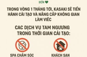 [🆕🇻🇳] KaSaki Animal Care 🐶🦜 Top1Pets 🐱🐠  THÔNG BÁO TỪ KASAKI ANIMAL CARE
(Tạm ngưng một số dịch vụ để chuẩn bị trở lại tốt hơn )Gửi tới những khách hàng yêu quý – những người đã luôn tin tưởng , shares-0✔️ , likes-2❤️️ , date-2025-06-22 03:55:44🐶🐱🇻🇳🇻🇳🇻🇳📰🆕