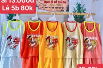 [🆕🇻🇳] Buôn Sỉ Quần Áo Trẻ Em Anh Tiến – Cung cấp đồ trẻ em giá sỉ từ 5 bộ 🧑‍🧒❤️️👶⭐️ 20-25kg
Sỉ : 13.000đ ( từ 100b trở lên )
Lẻ : 5 bộ 80k / mẫu ( chưa tính ship )Sỉ hỗ trợ miễn ship từ 300b
Lẻ hỗ trợ miễn ship từ 30b
, shares-1✔️ , likes-5❤️️ , date-2025-08-07 03:27:27🇻🇳🇻🇳🇻🇳📰🆕