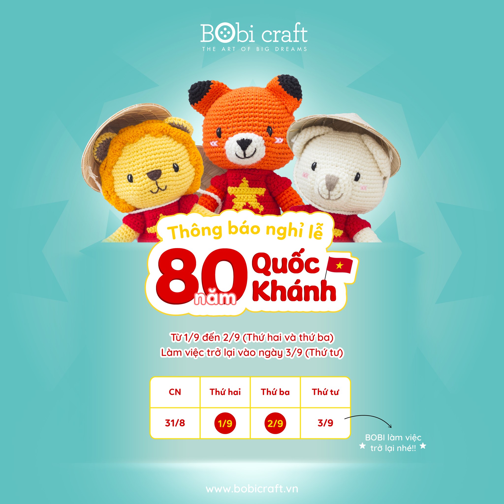 [🆕🇻🇳] Bobi Craft – Thỏa sức sắm đồ cho Bé Yêu 🧑‍🧒❤️️👶⭐️ CHÀO MỪNG 80 NĂM NGÀY QUỐC KHÁNH VIỆT NAM
2/9/1945 – 2/9/2025
“Nước Việt Nam có quyền hưởng tự do và độc lập, và sự thật đã thành một nước tự do, độc lậ , shares-0✔️ , likes-0❤️️ , date-2025-08-29 18:11:16🇻🇳🇻🇳🇻🇳📰🆕