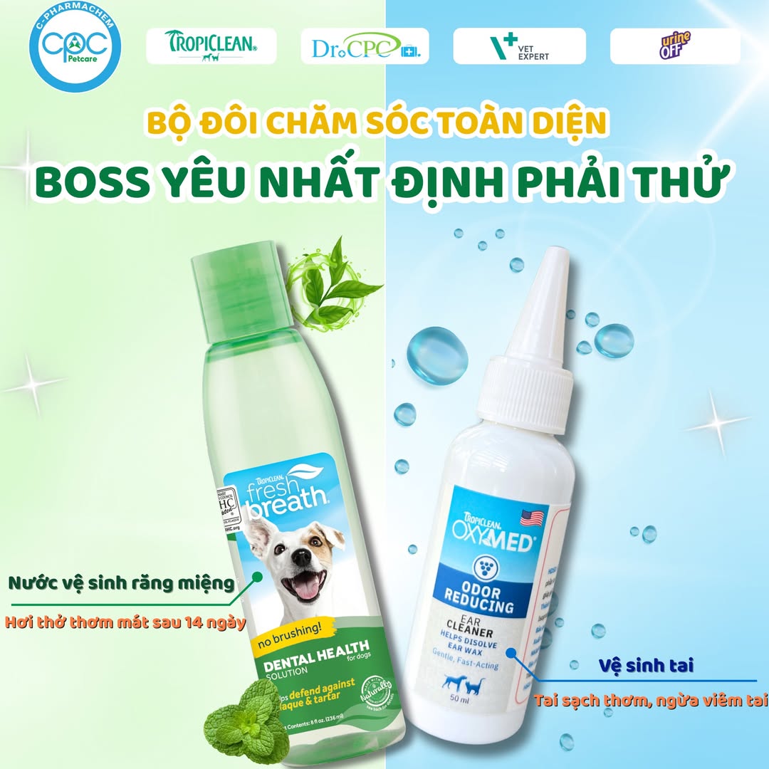 [🆕🇻🇳] Tropiclean Việt Nam –  Sản phẩm chăm sóc thú cưng số 1 tại Mỹ 🐶🦜 Top1Pets 🐱🐠  Combo chăm sóc toàn diện,  “Boss” yêu nhất định phải có!Sen thường chăm chút bộ lông “Boss” cưng, nhưng lại quên mất rằng tai và răng miệng cũng cần đư , shares-1✔️ , likes-0❤️️ , date-2025-09-06 16:00:32🐶🐱🇻🇳🇻🇳🇻🇳📰🆕