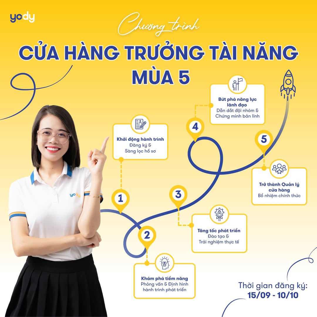 [🆕🇻🇳] YODY Careers 👁 Top1Jobs👥  CỬA HÀNG TRƯỞNG TÀI NĂNG 2025 – MÙA 5 CHÍNH THỨC MỞ ĐƠN
Bạn muốn thử sức với vai trò quản lý? Bạn mong muốn nâng tầm bản thân, dẫn dắt đội ngũ và chinh p , shares-5✔️ , likes-39❤️️ , date-2025-09-17 23:09:52🇻🇳🇻🇳🇻🇳📰🆕