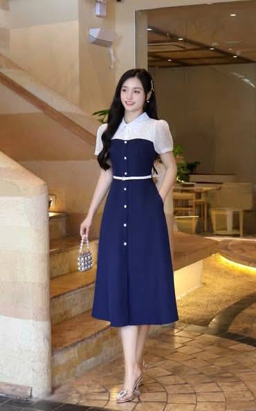 [🆕🇻🇳] DChat Clothes 👕 Top1Fashion 👗  Váy xanh than dành cho chị che khuyết điểm, đánh tan dáng tròn, mỡ bụng
, shares-0✔️ , likes-6❤️️ , date-2025-09-29 05:42:36🇻🇳🇻🇳🇻🇳📰🆕