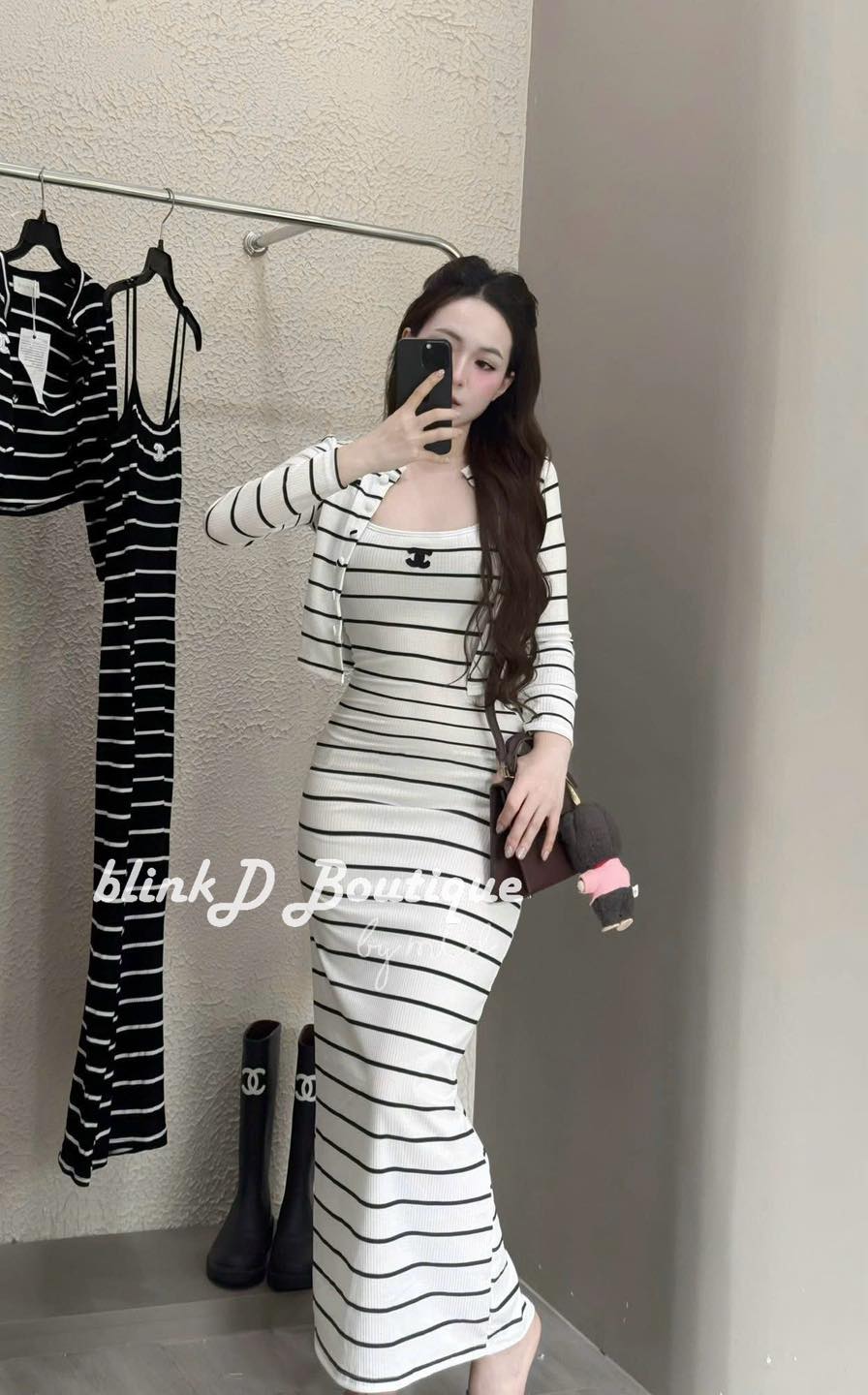 [🆕🇻🇳] BlinkD Boutique – Cửa hàng quần áo 👕 Top1Fashion 👗  Đầm body tăm sọc kèm áo khoác Sang xịn mịn – Chuẩn style quý cô Váy sọc body tôn dáng hết ý, kèm áo khoác gọn gàng cực sang chảnh_______________________ , shares-0✔️ , likes-0❤️️ , date-2025-09-30 00:05:20🇻🇳🇻🇳🇻🇳📰🆕