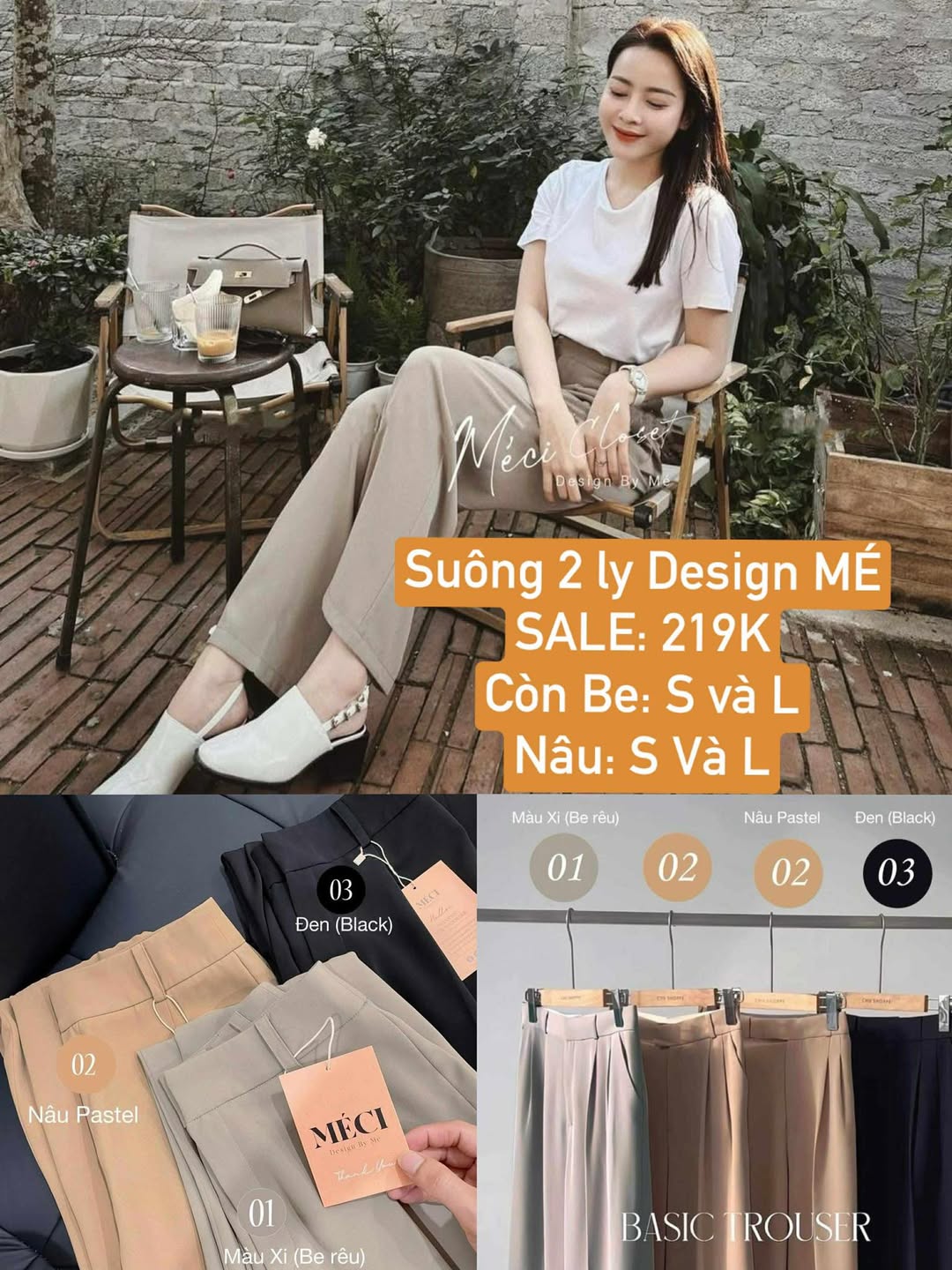 [🆕🇻🇳] MÉCI closet – Cửa hàng quần áo 👕 Top1Fashion 👗  SALE SỐC #219K… MÃ QUẦN 2 LY thiết kế MÉCI – Từng bán siêu dã man tại Méci
Nay Sale lớn cho mn lấy nhanh, còn khoảng 100 quần thôi.
MN inbox địa chỉ sớm , shares-0✔️ , likes-29❤️️ , date-2025-10-06 05:43:41🇻🇳🇻🇳🇻🇳📰🆕
