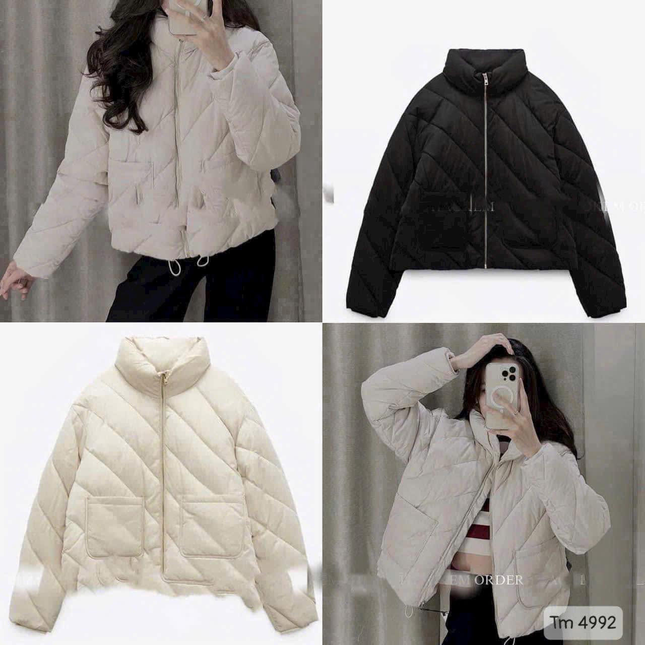 [🆕🇻🇳] LiTu Shop VNXK 👕 Top1Fashion 👗  Em lên sẵn màu ĐenDáng phao trám chéo có 2 túi trc này siêu trẻ trung, ai bảo áo phao k có kiểu nào sang thì thử mẫu này ngay đi nhé hihiiii. Mặc ch , shares-0✔️ , likes-1❤️️ , date-2025-10-04 00:01:07🇻🇳🇻🇳🇻🇳📰🆕