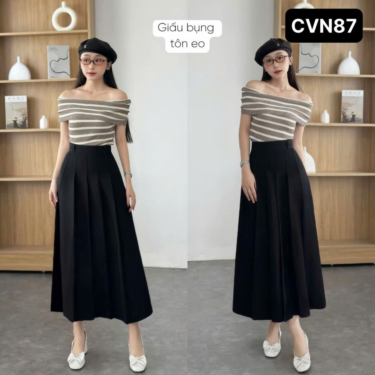 [🆕🇻🇳] Evi’s Fashion  chuyên sản xuất Đồ Thiết Kế Công Sở Cao cấp. Với 6 hệ thống bán hàng 👕 Top1Fashion 👗    Dáng A xếp ly , hack dáng, che khuyết điểm – tôn dáng, chân dài, eo thon
• Chất vải đứng form, dày dặn – mặc lên cực sang
• Tông đen basic, tông xám đậm  , shares-0✔️ , likes-0❤️️ , date-2025-10-09 16:20:33🇻🇳🇻🇳🇻🇳📰🆕