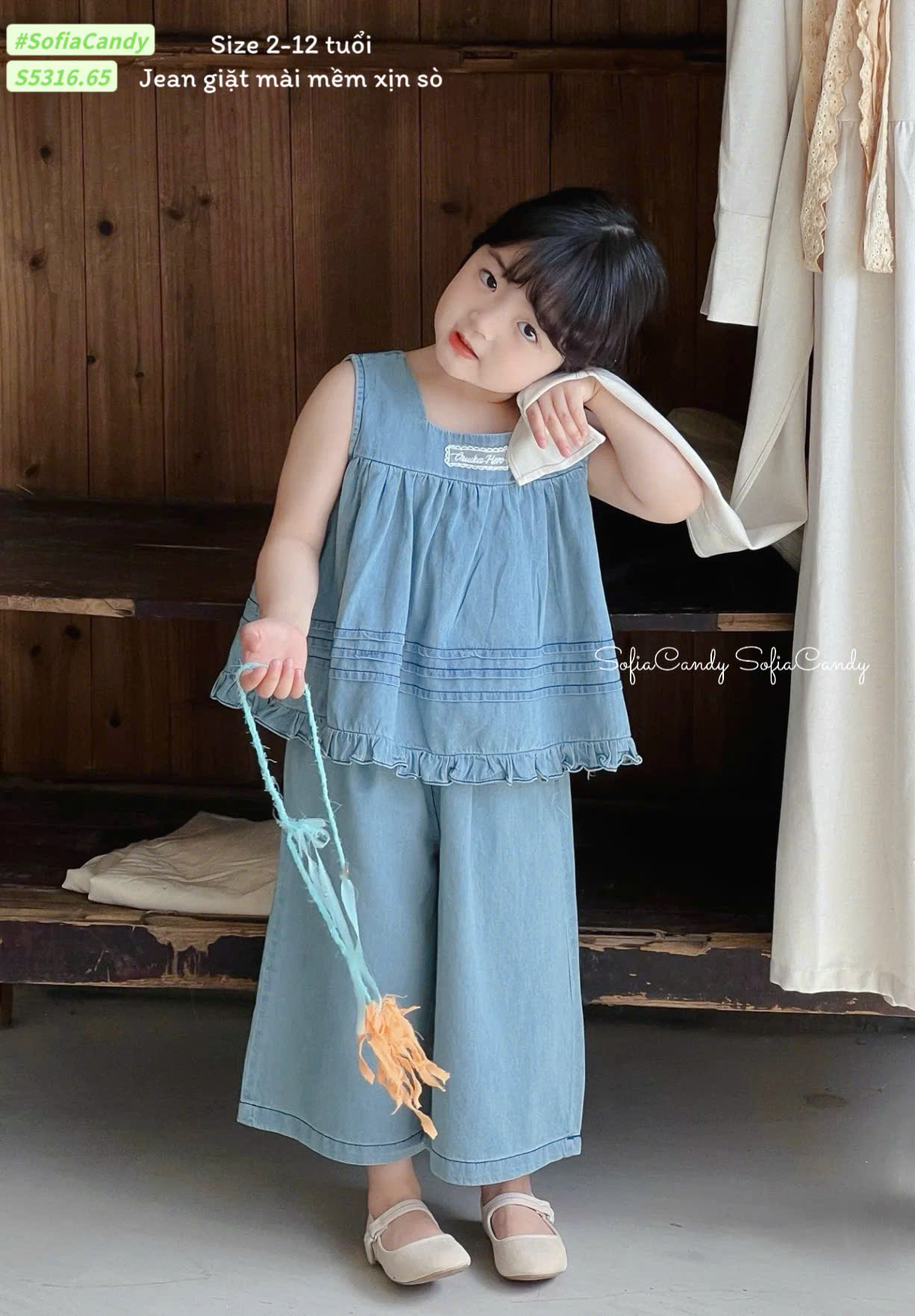 [🆕🇻🇳] Tuyển Buôn/ Sỉ SofiaCandy- Mia kids 🧑‍🧒❤️️👶⭐️
#SofiaCandy
S5316 Hàng mới size 2-12
Giao Ngay Ảnh em chụp đó ạ – ai nhận cũng khen xịn sò hơn hàng Quảng Châu ạ
Sét jean tiểu thư này năm nay hot lắm –  , shares-0✔️ , likes-0❤️️ , date-2025-10-12 06:14:42🇻🇳🇻🇳🇻🇳📰🆕