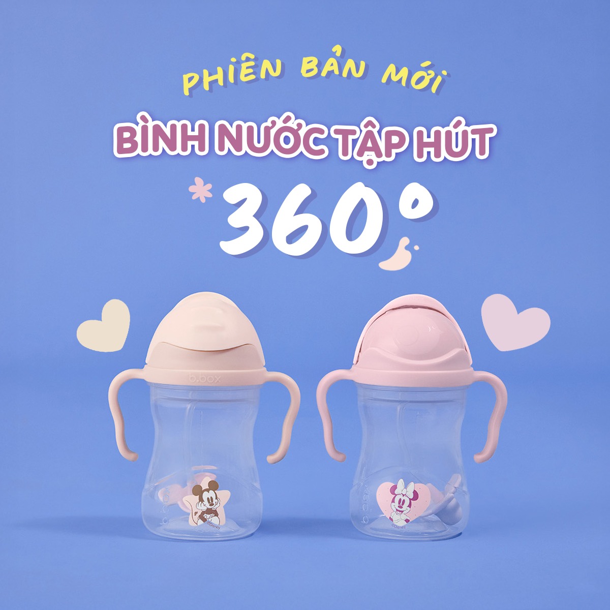 [🆕🇻🇳]  b.box Việt Nam – Đồ dùng cho bé từ Úc đã có mặt tại 60 quốc gia 🧑‍🧒❤️️👶⭐️  ĐẶT TRƯỚC NGAY – PHIÊN BẢN DISNEY MỚIBình nước tập hút 360° b.box nay đã có diện mạo hoàn toàn mới với 2 phiên bản Disney độc quyền: Mickey Soft & Minn , shares-1✔️ , likes-9❤️️ , date-2025-10-11 17:00:38🇻🇳🇻🇳🇻🇳📰🆕