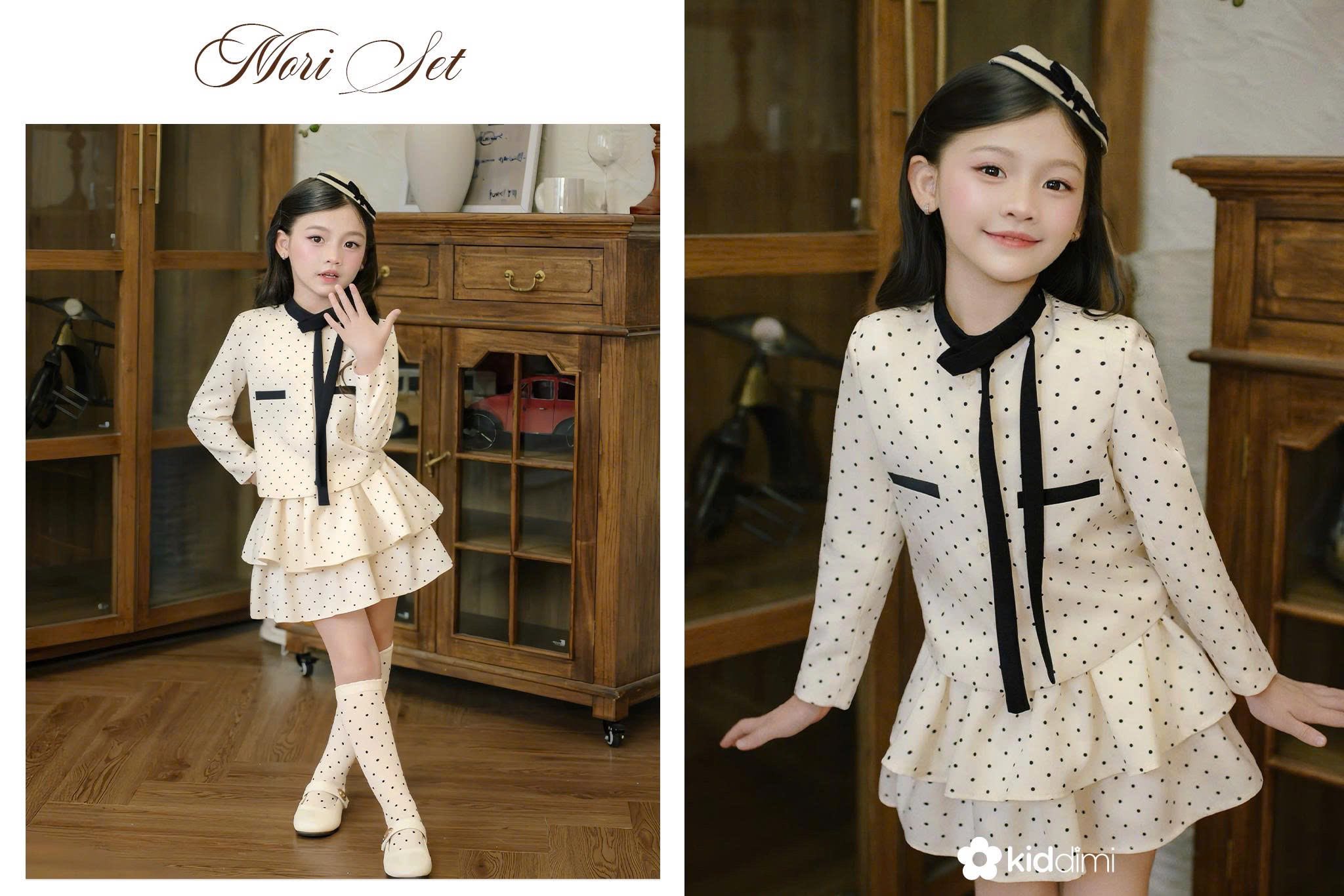 [🆕🇻🇳] Kiddimi Việt Nam – Thời trang thiết kế phong cách thanh lịch cho bé.LOCAL BRAND for KIDS 🧑‍🧒❤️️👶⭐️ 𝐌𝐨𝐫𝐢 𝐒𝐞𝐭 𝐛𝐲 𝐊𝐢𝐝𝐝𝐢𝐦𝐢 | Tiểu thư nhỏ thanh lịch𝐌𝐨𝐫𝐢 𝐒𝐞𝐭 không chỉ là quần áo, đó là sự kết hợp hoàn hảo giữa nét cổ điển và hiện đại. Điểm nhấn là chiếc n , shares-2✔️ , likes-11❤️️ , date-2025-10-11 17:42:46🇻🇳🇻🇳🇻🇳📰🆕