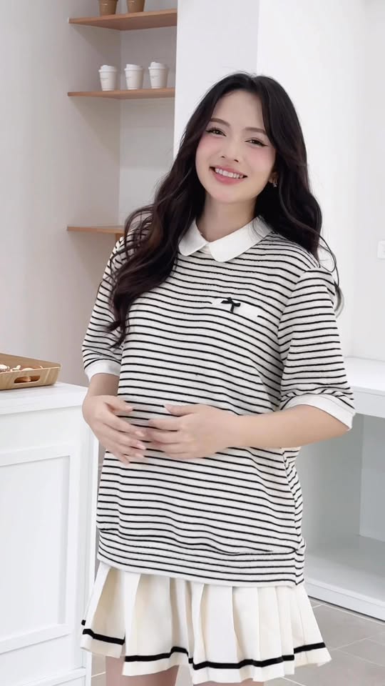 [🆕🇻🇳] Joamom- Đầm bầu thiết kế 👕 Top1Fashion 👗  Set xinh trẻ trung cho mẹ bầu ngày giao mùa #dobau #vaybau #an032 , shares-0✔️ , likes-9❤️️ , date-2025-10-08 04:34:23🇻🇳🇻🇳🇻🇳📰🆕