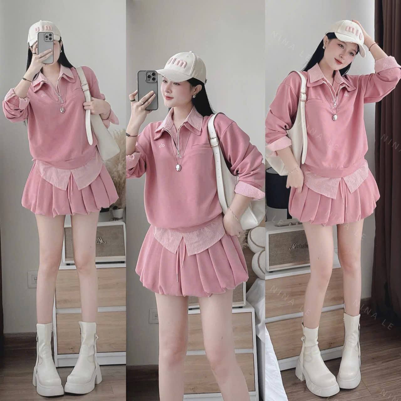 [🆕🇻🇳] HAMY Clothing  👕 Top1Fashion 👗  Mẫu Thu Đông xinh xỉu luôn nhaSET BỘ UMI ÁO PHỐI SƠ MI MIX CHÂN VÁY XẾP LYHàng đẹp chất mì hàn chuẩn ảnh dày dặn, kết hợp sơ mi tạo độ trẻ trung, , shares-0✔️ , likes-0❤️️ , date-2025-10-12 19:56:30🇻🇳🇻🇳🇻🇳📰🆕