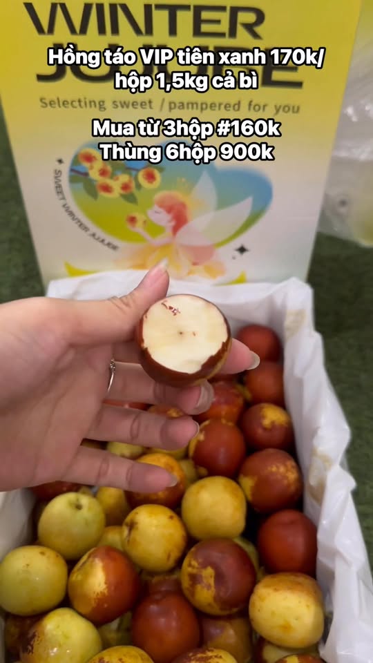 [🆕🇻🇳] Trái Cây Nhập Khẩu Đường Bay – Cửa hàng rau quả 🍔 Top1Food  🍜 Hồng táo tàu tiên xanh VIP- trái nám nhiều- giòn- ngọt lịm- ngọt đậm siêu ngon #170k/hộp 1,5kg cả bì

Mua từ 3hộp #160k/hộp. Ăn đúng ngon luôn nha cả nhà.  , shares-0✔️ , likes-2❤️️ , date-2025-10-09 22:00:04🇻🇳🇻🇳🇻🇳📰🆕