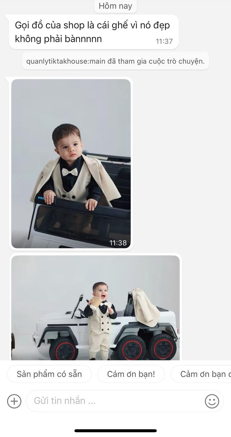 [🆕🇻🇳] TikTak House – Thời trang thiết kế cho bé 🧑‍🧒❤️️👶⭐️ Feedback ưng quá ạ.Full set vest vàng kem cho bé gồm áo vest, gile, sơmi, quần và nơSize linh hoạt từ 8-30kg ạ
, shares-0✔️ , likes-3❤️️ , date-2025-10-16 03:50:34🇻🇳🇻🇳🇻🇳📰🆕