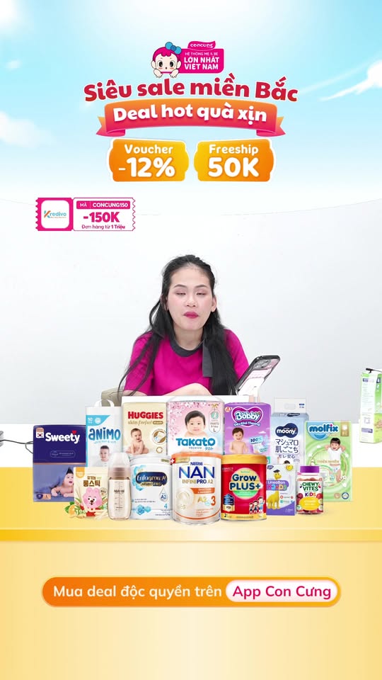 [🆕🇻🇳]  Con Cưng – Mang đến những sản phẩm tốt nhất cho trẻ em Việt Nam 😎❤️️⭐️ Xem ngay tại:Tặng Bàn ủi các loại/ Máy hút bụi các loại/ Xe chòi các loại khi mua 4 lon Sản phẩm dinh dưỡng công thức Nestle Nan Optipro Plus 4 800g
, shares-0✔️ , likes-1❤️️ , date-2025-10-21 23:06:28🇻🇳🇻🇳🇻🇳📰🆕