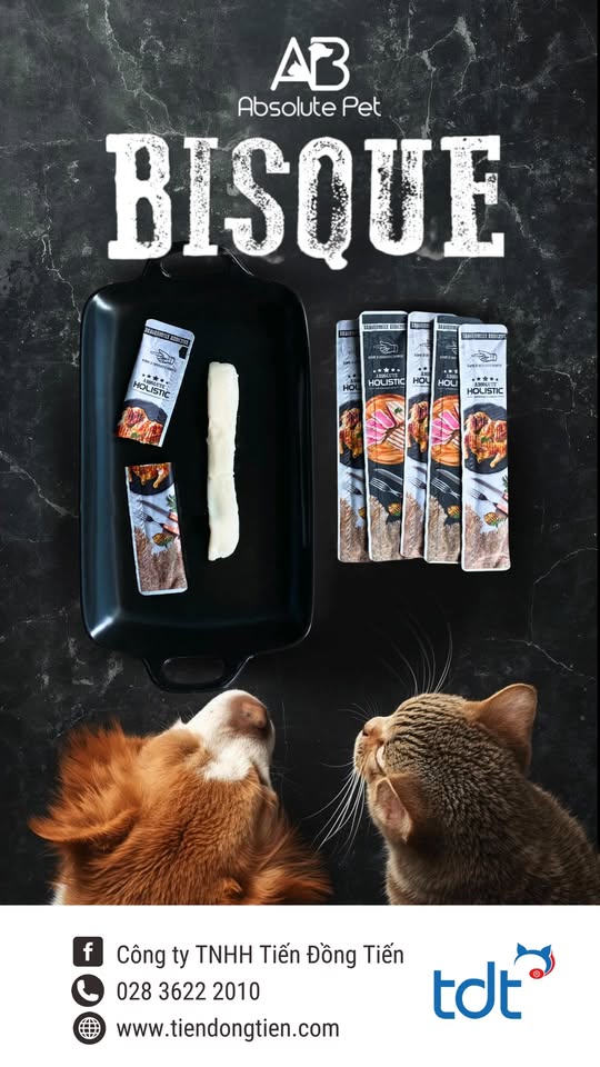 [🆕🇻🇳] Công Ty TNHH Tiến Đồng Tiến 🐶🦜 Top1Pets 🐱🐠  SỐT THƯỞNG BISQUE ABSOLUTE HOLISTIC – Fine Dining Cho Thú Cưng Sành ĂnKhông chỉ là món ăn, Bisque Absolute Holistic mang đến trải nghiệm ẩm thực thượng  , shares-0✔️ , likes-6❤️️ , date-2025-10-22 17:03:37🐶🐱🇻🇳🇻🇳🇻🇳📰🆕