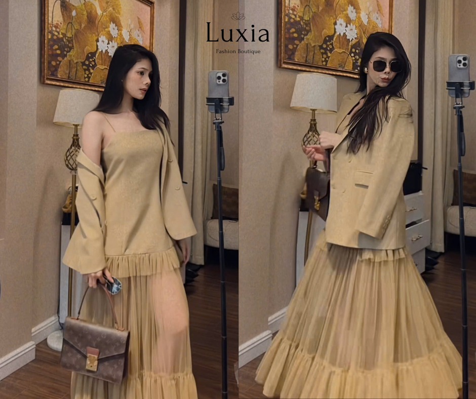 [🆕🇻🇳] Luxia Clothes 👕 Top1Fashion 👗   SET VEST PHỐI LƯỚI – item “gây thương nhớ” nhất tháng này tại LuxiaThiết kế độc đáo: Vest thanh lịch phối chân váy lưới bồng bềnh – vừa cá tính, vừa m , shares-0✔️ , likes-0❤️️ , date-2025-10-23 16:59:34🇻🇳🇻🇳🇻🇳📰🆕