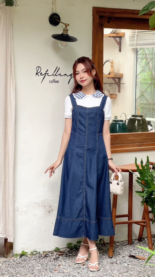 [🆕🇻🇳] Bazzi Fashion 👕 Top1Fashion 👗  Một chút tinh nghịch, một chút dịu dàng – tất cả hoà vào nhau trong thiết kế váy yếm bò đầy nữ tính.Chiếc váy yếm denim với chất bò mềm, đứng form tôn d , shares-0✔️ , likes-1❤️️ , date-2025-10-26 03:35:20🇻🇳🇻🇳🇻🇳📰🆕