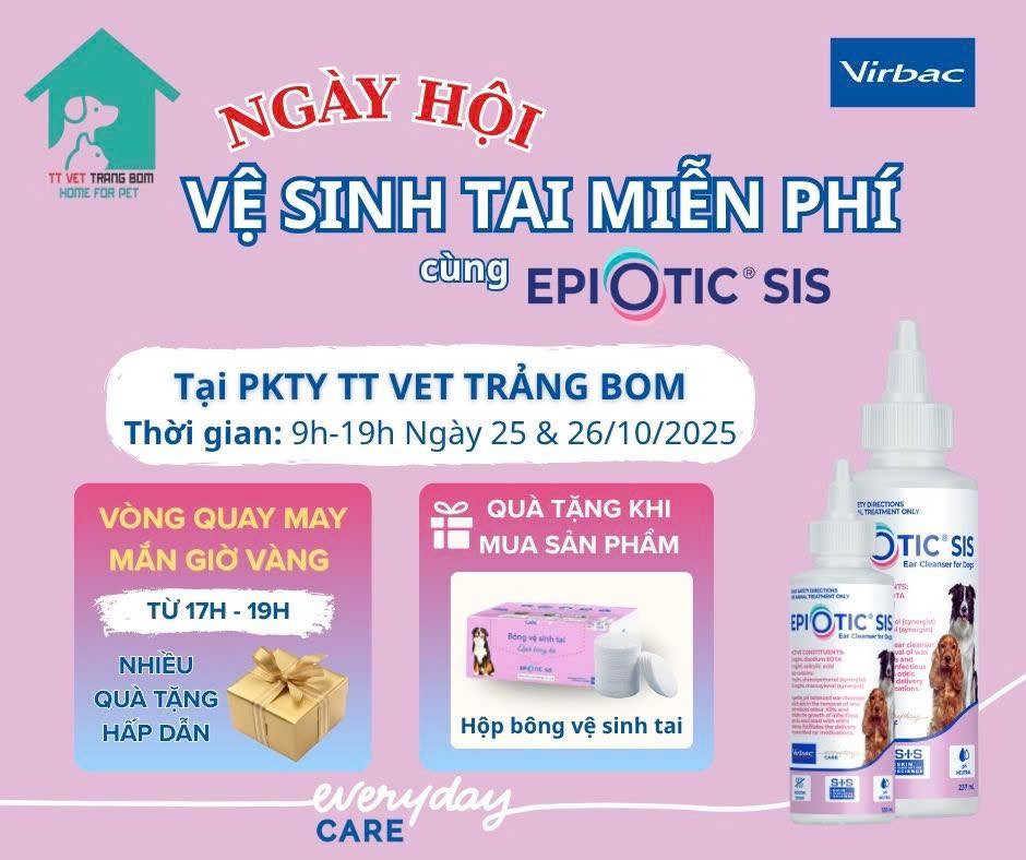 [🆕🇻🇳] Virbac – THÚ CƯNG – Sản phẩm thú cưng 🐶🦜 Top1Pets 🐱🐠  NGÀY HỘI VỆ SINH TAI MIỄN PHÍ CÙNG TT VET  VÀ VIRBAC!
Các bệnh lý về tai, đặc biệt là viêm tai, là một trong những vấn đề sức khỏe phổ biến nhất ở chó và , shares-2✔️ , likes-9❤️️ , date-2025-10-23 16:59:46🐶🐱🇻🇳🇻🇳🇻🇳📰🆕