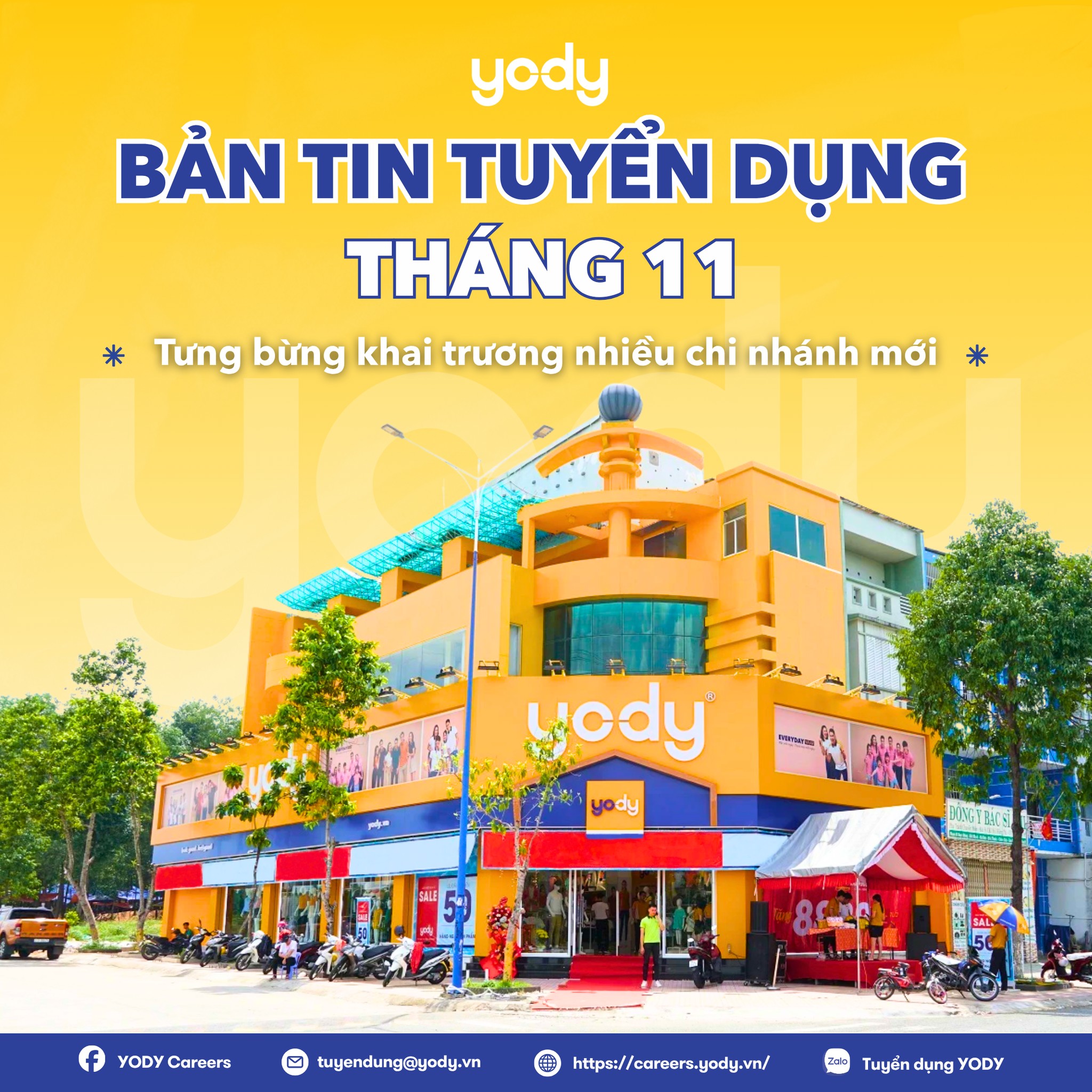 [🆕🇻🇳] YODY Careers 👁 Top1Jobs👥 BẢN TIN TUYỂN DỤNG THÁNG 11Tháng 11 này, YODY mở rộng vô vàn cơ hội việc làm hấp dẫn đối với khối Cửa hàng tại hơn 280+ chi nhánh trên toàn quốc.Các v , shares-13✔️ , likes-28❤️️ , date-2025-10-30 18:20:08🇻🇳🇻🇳🇻🇳📰🆕